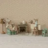 Maileg - Kamin, Maus - Offwhite