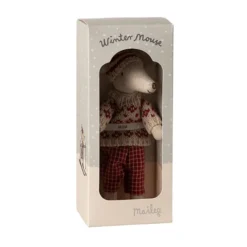 Maileg - Wintermaus mit Skiset, Mama - Rot