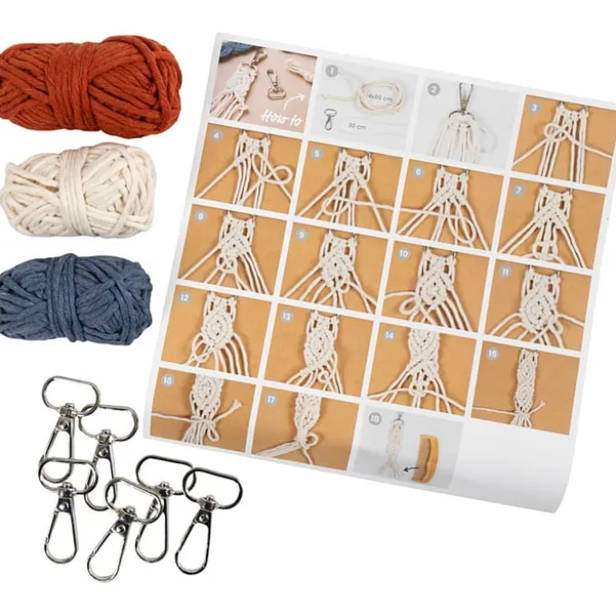 Makramee Kit Mini - Schlüsselringe