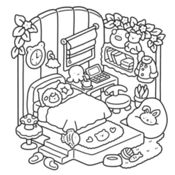 Malbuch - Cozy Corner
