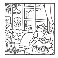 Malbuch - Cozy Cuties