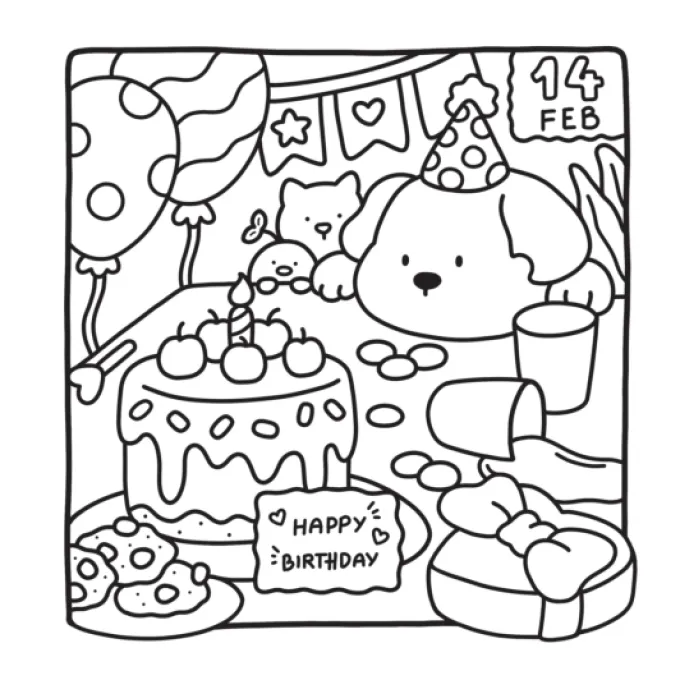 Malbuch - Cozy Cuties