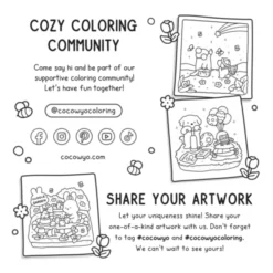 Malbuch - Cozy Cuties