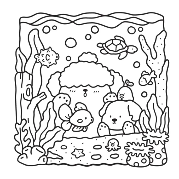 Malbuch - Cozy Cuties