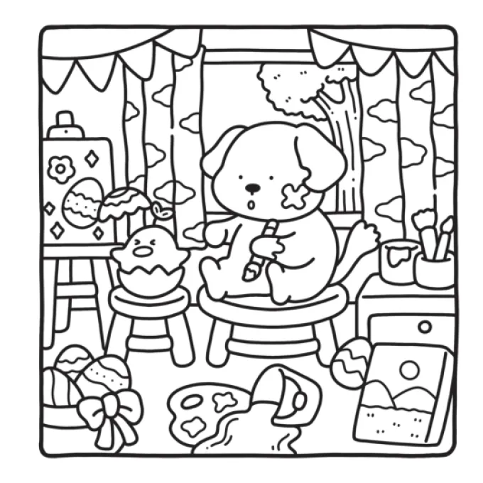 Malbuch - Cozy Cuties