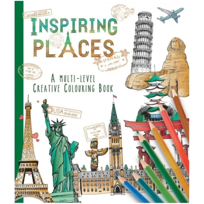 Malbuch - Inspiring Places