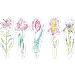 Male Lesezeichen mit Wasser - Blumen, 20 Stk.