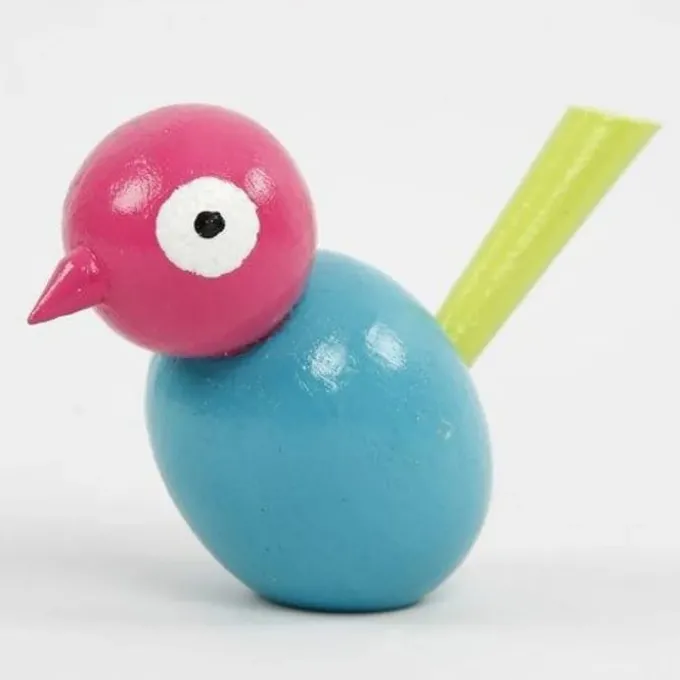 Male selbst - Vogel aus Holz, 1 Stk