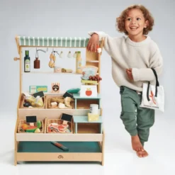 Marktstand aus Holz