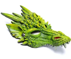 Maske Drache - grün