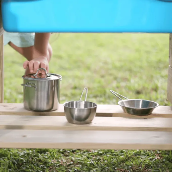 Matschküche inkl. Topfset – Junior Chef