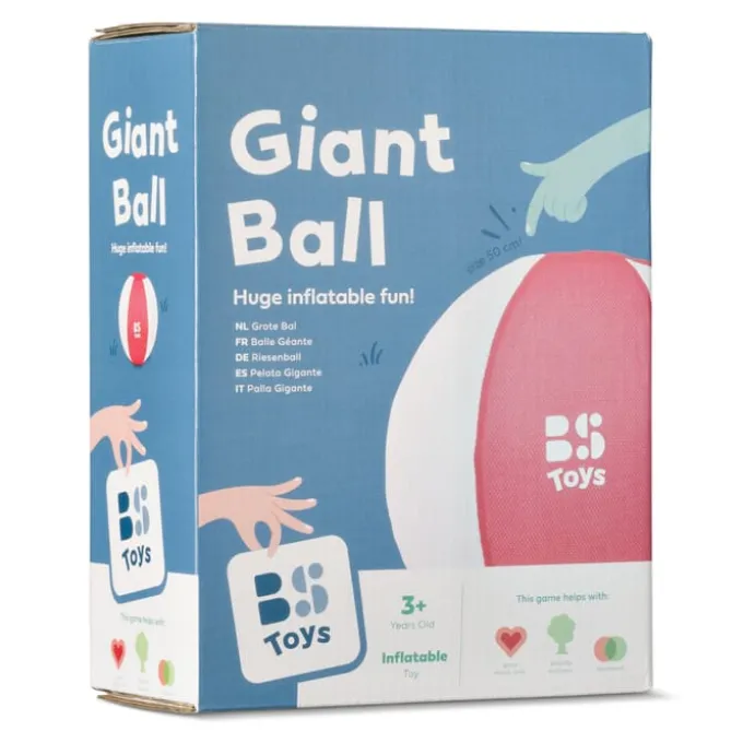 Mega-Ball m. Bezug - Rot, Ø50 cm