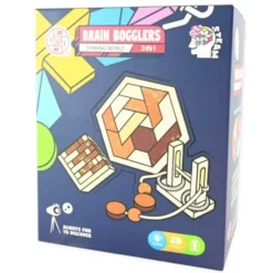 Mensa IQ Puzzle - 3-in-1 Brain Bogglers
