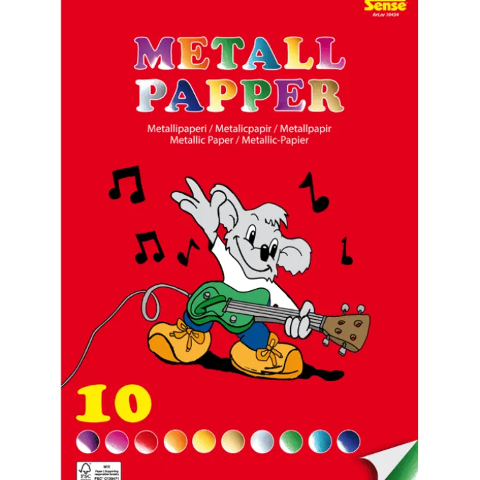 Metallpapier A4 - 10 Blatt