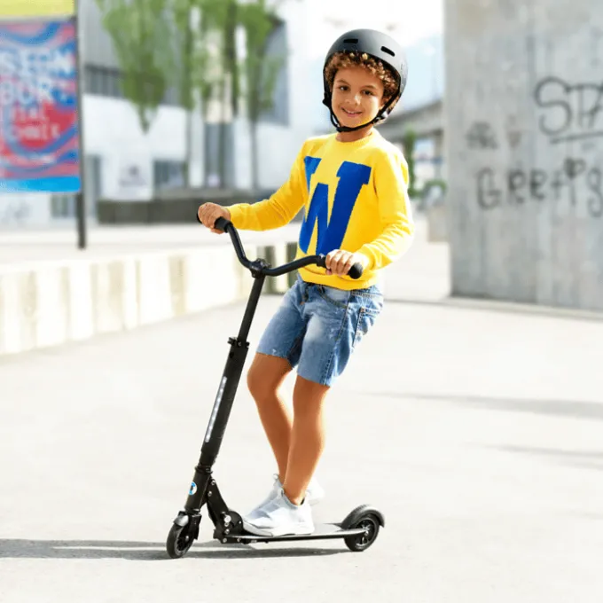 Micro Fahrradhelm – Schwarz, 54–58 cm
