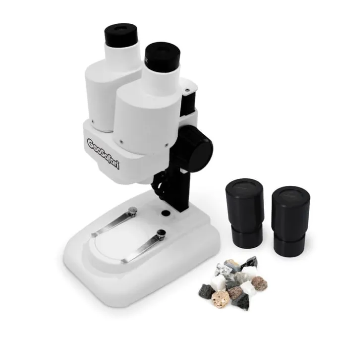 Mikroskop Stereo 10x-20x - inkl. 12 Steinproben