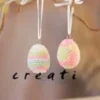 Mini Bastelset - Pearl Clay Ostereier, 2 Stk.
