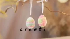 Mini Bastelset - Pearl Clay Ostereier, 2 Stk.