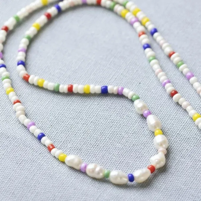 Mini Bastelset Schmuck - Süßwasserperlen