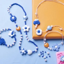 Mini Bastelset Tonschmuck - Blumen