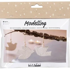 Mini Kreativset - Modellieren - Weiße Tontaube