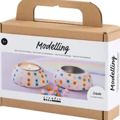 Modellier- Set - Kerzenhalter, 2 Stk.