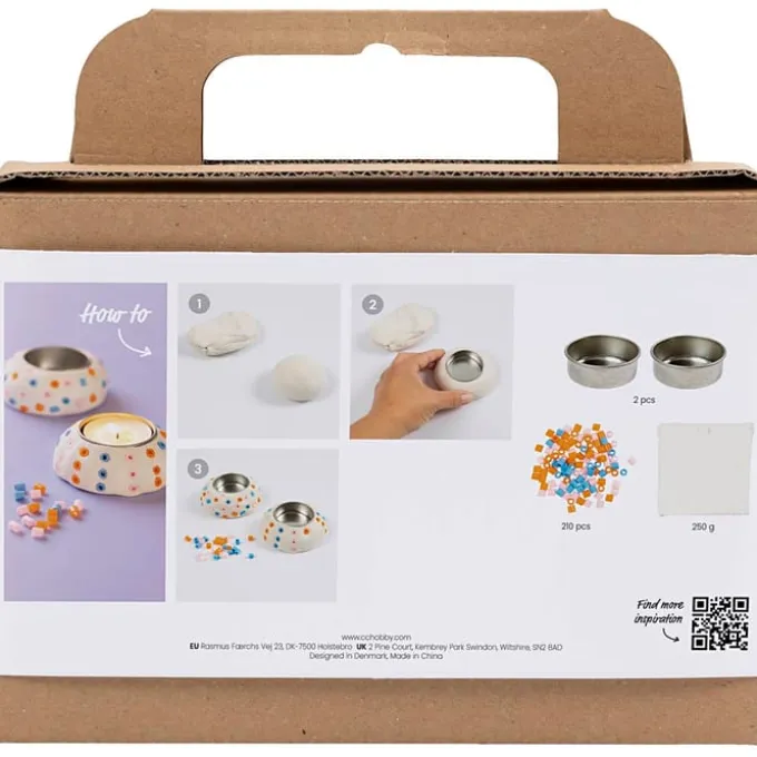 Modellier- Set - Kerzenhalter, 2 Stk.