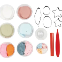 Modellier-Set - Pastellblumen aus Silk Clay