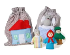 Märchenbeutel aus Stoff - Rotkäppchen