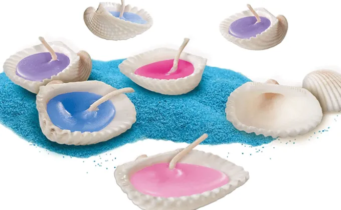 Muschelkerzen Set