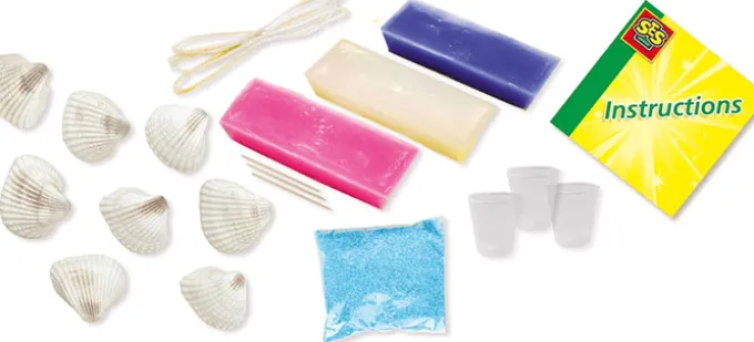 Muschelkerzen Set