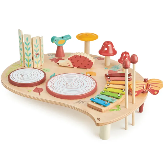 Musiktisch aus Holz - 7 Instrumente