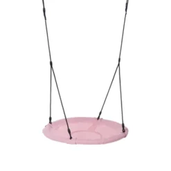 Nestschaukel Ø100 cm - Rosa (schwarzes Seil)