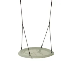 Nestschaukel Ø100 cm - Salbeigrün (schwarzes Seil)