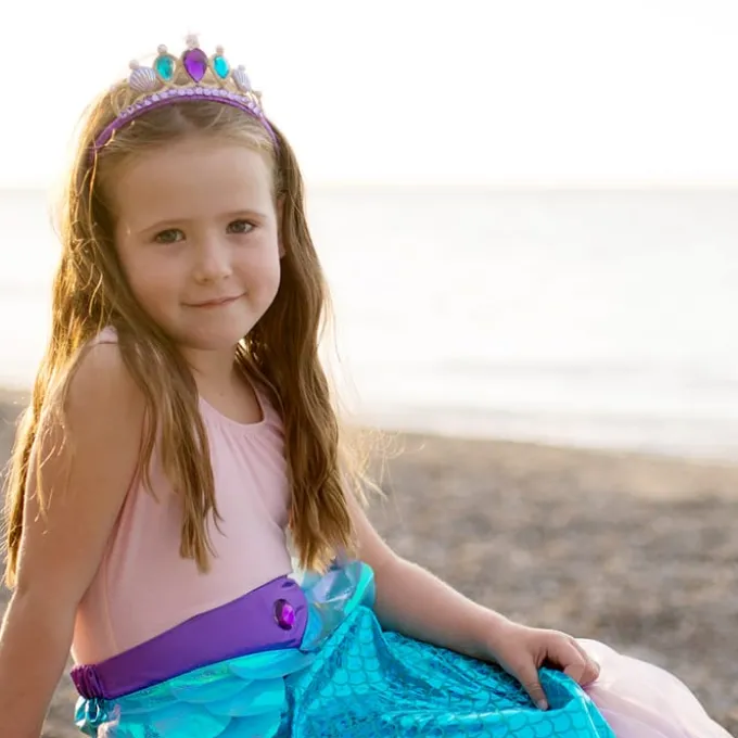 Nixe Röckchen & Haarreif, blau - Gr. 4-6 Jahre