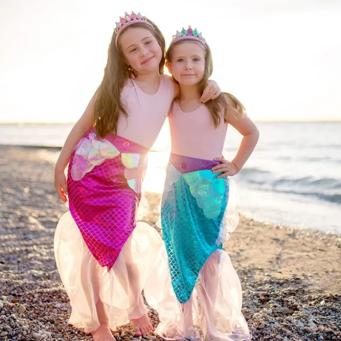 Nixe Röckchen & Haarreif, blau - Gr. 4-6 Jahre