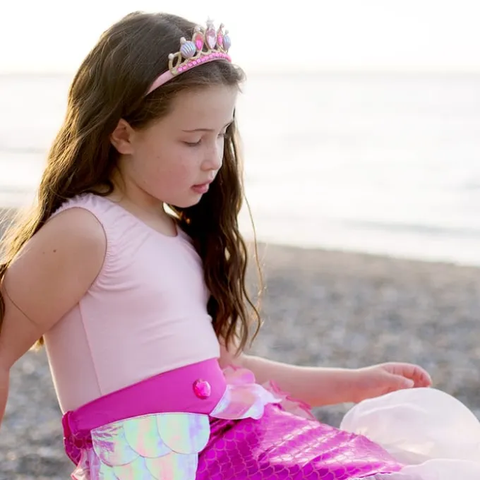 Nixe Röckchen & Haarreif, pink - Gr. 4-6 Jahre