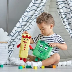 Numberblocks Plüschfiguren - Drei und Vier