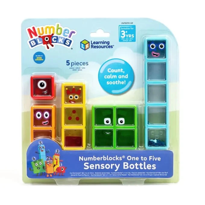 Numberblocks Sinnesflaschen - Eins bis Fünf