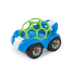 Oball Spielzeugauto mit Rassel, blau-grün