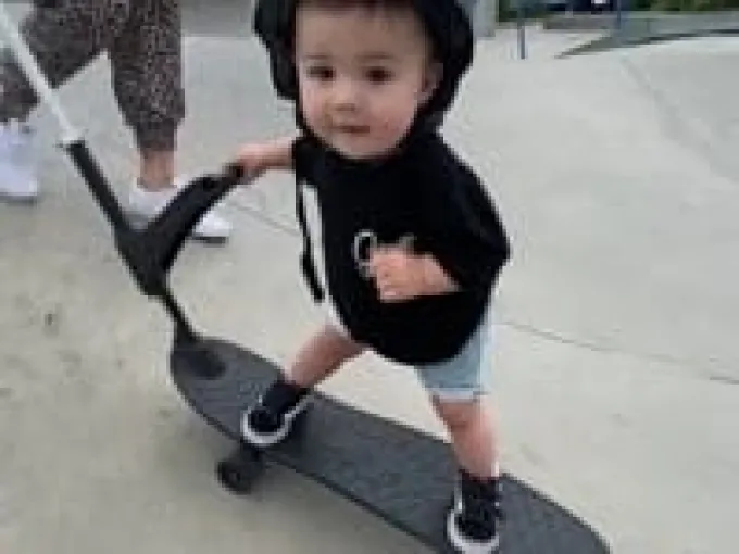 Ookkie Skateboard - Schwarz