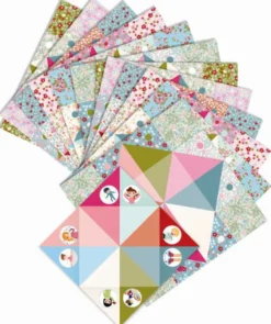 Origami – Flip-Flaps in hellen Farben