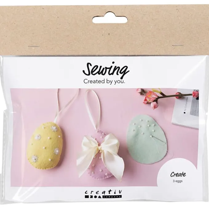 Ostertüte – Ostereier nähen und besticken, 3 Stk.