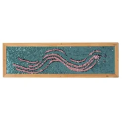 Pailletten Wandboard - Blau/Pink, 1 Stk