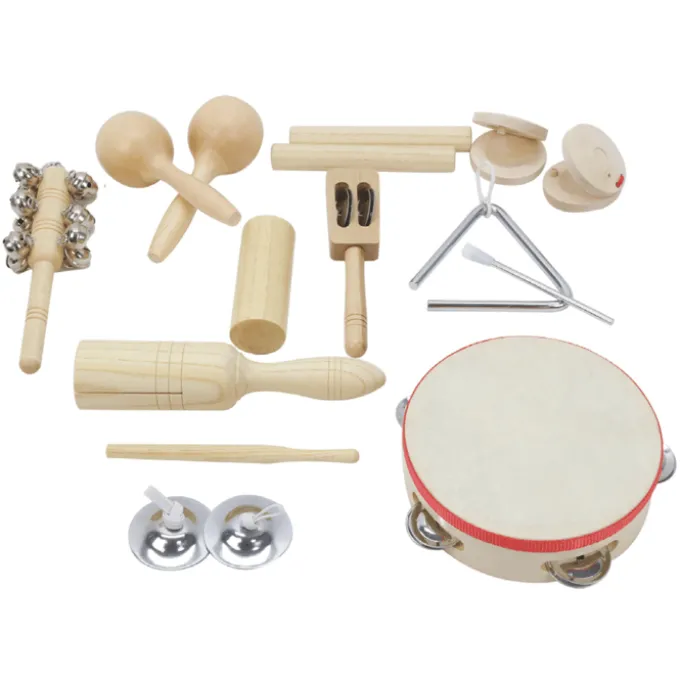 Percussion-Set mit 11 Instrumenten