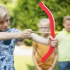 Pfeil und Bogen - Mit 3 Pfeilen und 3 Äpfeln