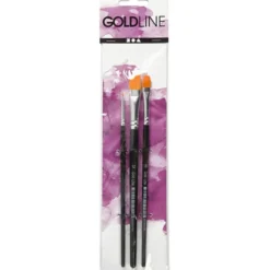Pinsel Gold Line - flach, 3 Stk.