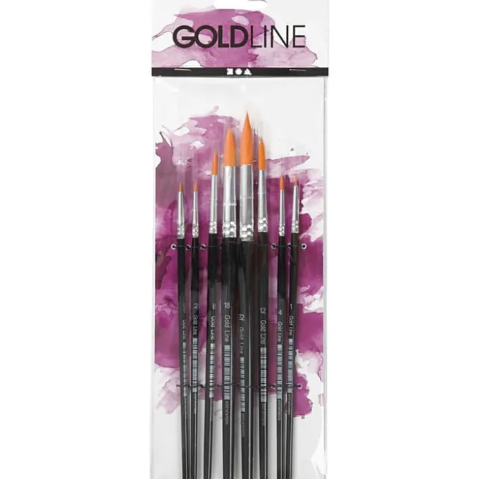 Pinsel Gold Line - rund, 8 Stk.