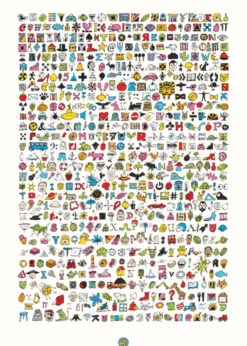 Plakat 50 x 70 cm - 1000 verschiedene Dinge