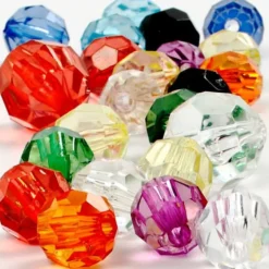 Plastikperle Edelsteinmix - 75 g